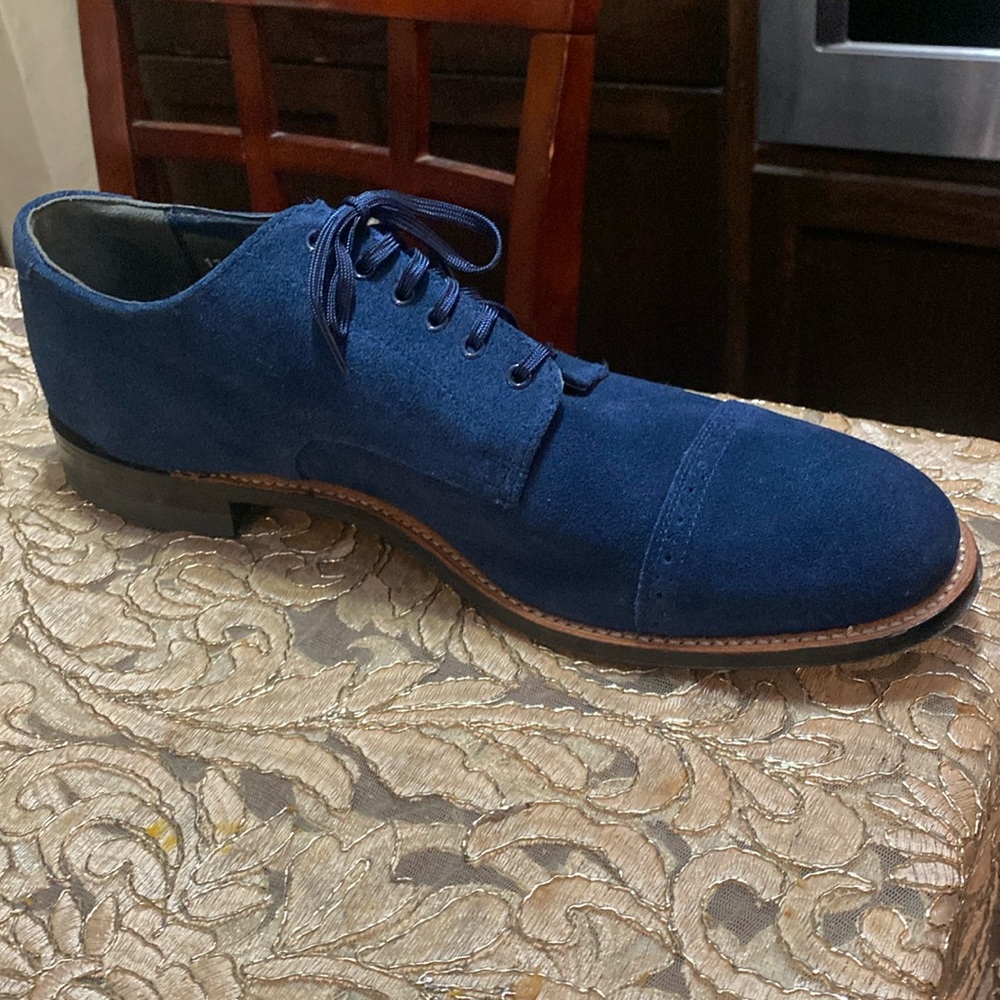 O/G Blue suede Stacey Adams that are hard to find size 12 very good condition